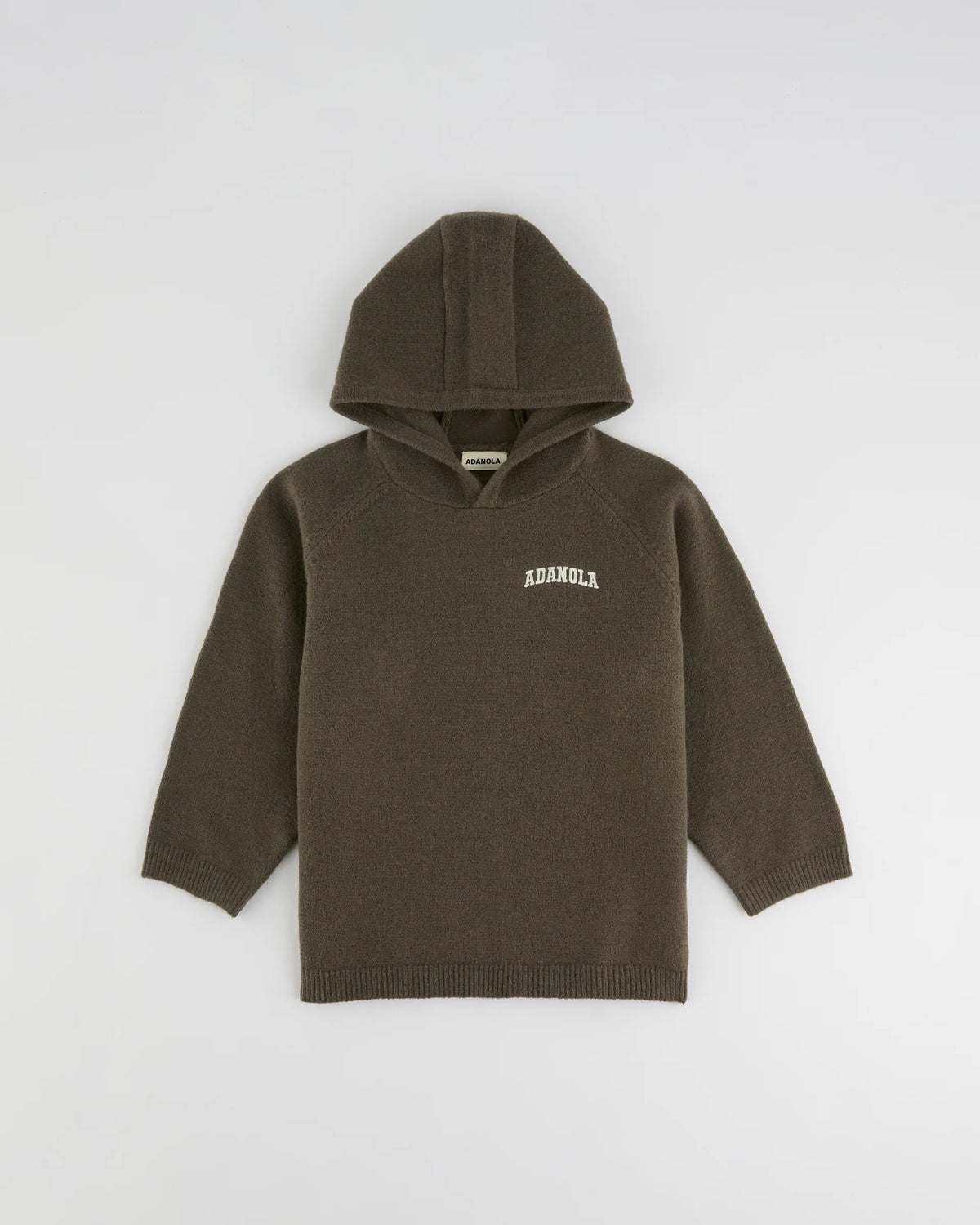 Mini Knit Hoodie - Dark Cocoa Brown