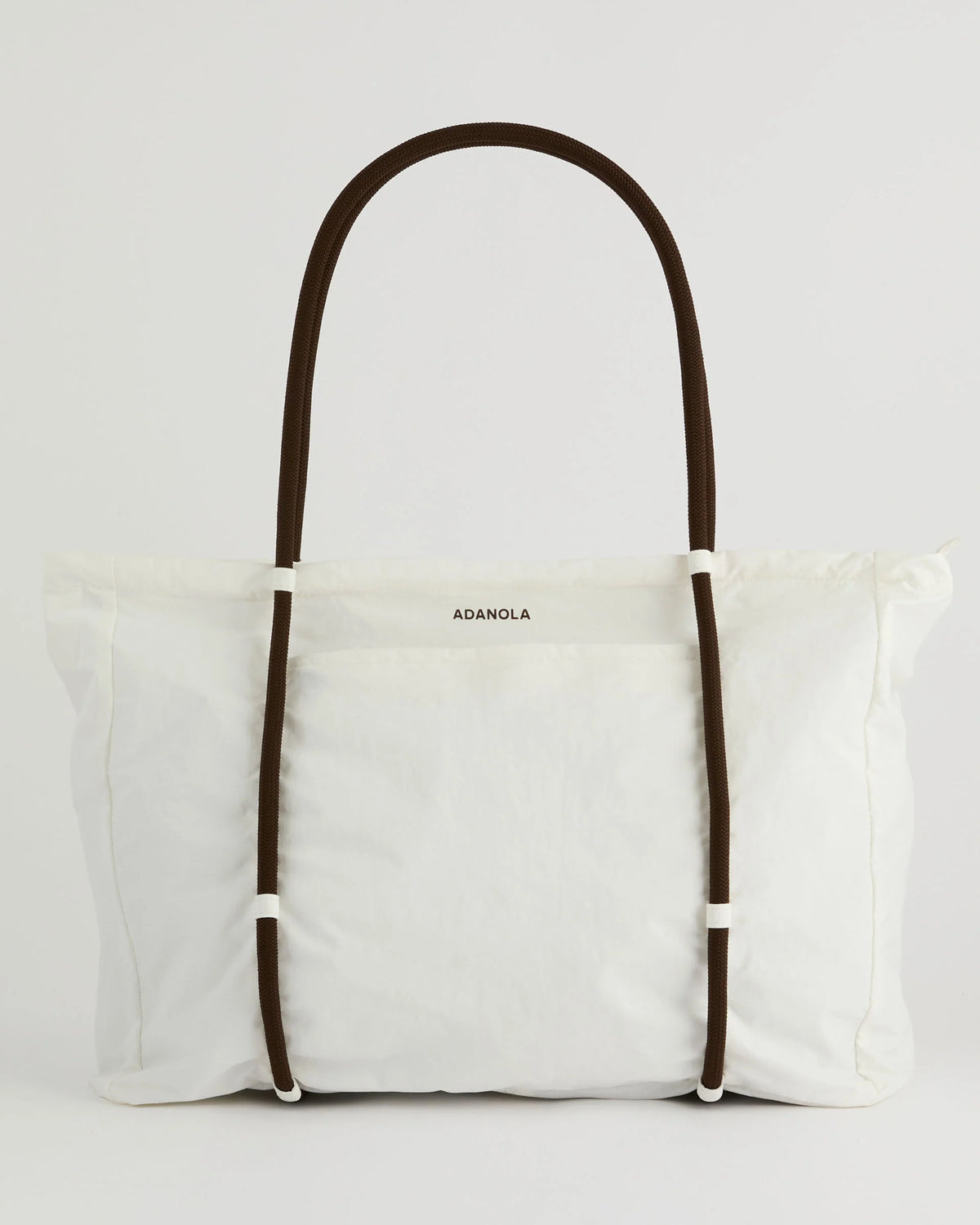 Large Rope Ripstop Bag - Marshmallow White/Coffee Bean