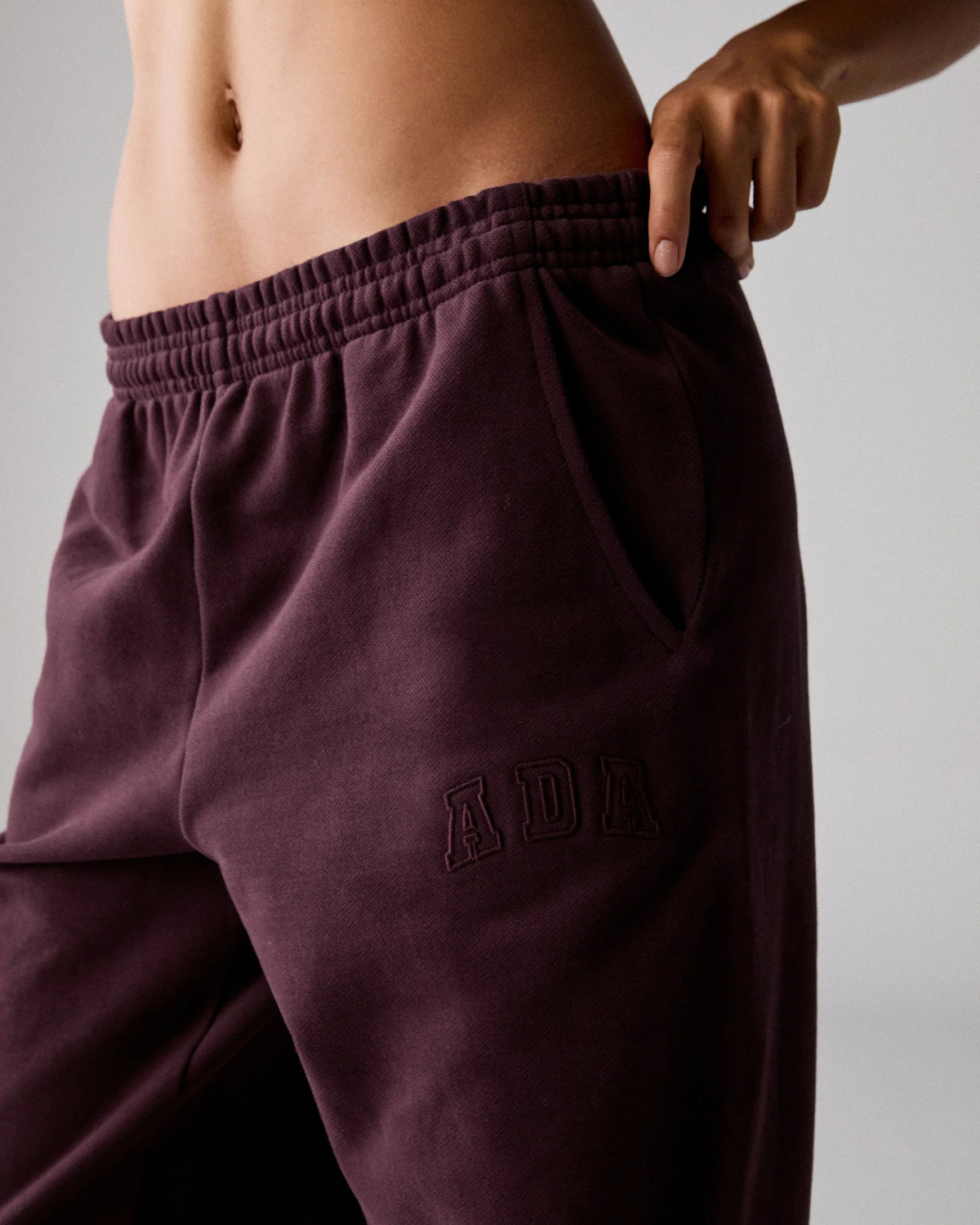 Cuffed Sweatpants Dark Cherry