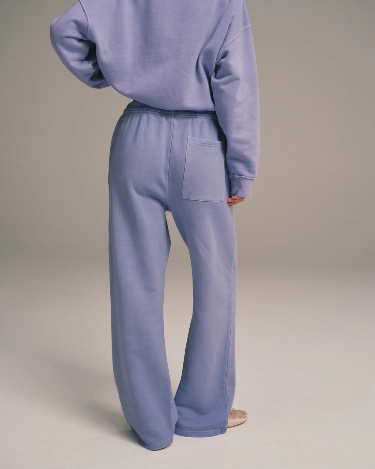 Straight Leg Sweatpants Washed Lavender