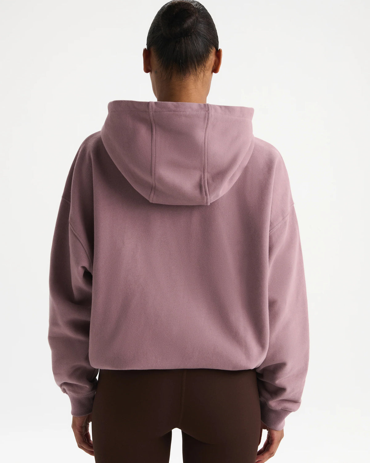 Oversized Zip Through Hoodie Dusk Purple