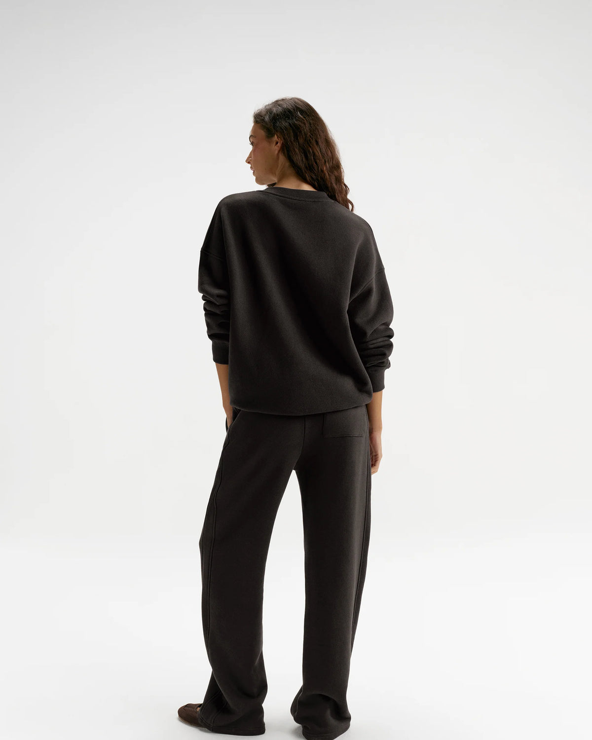 Classic Straight Leg Sweatpants Coffee Bean