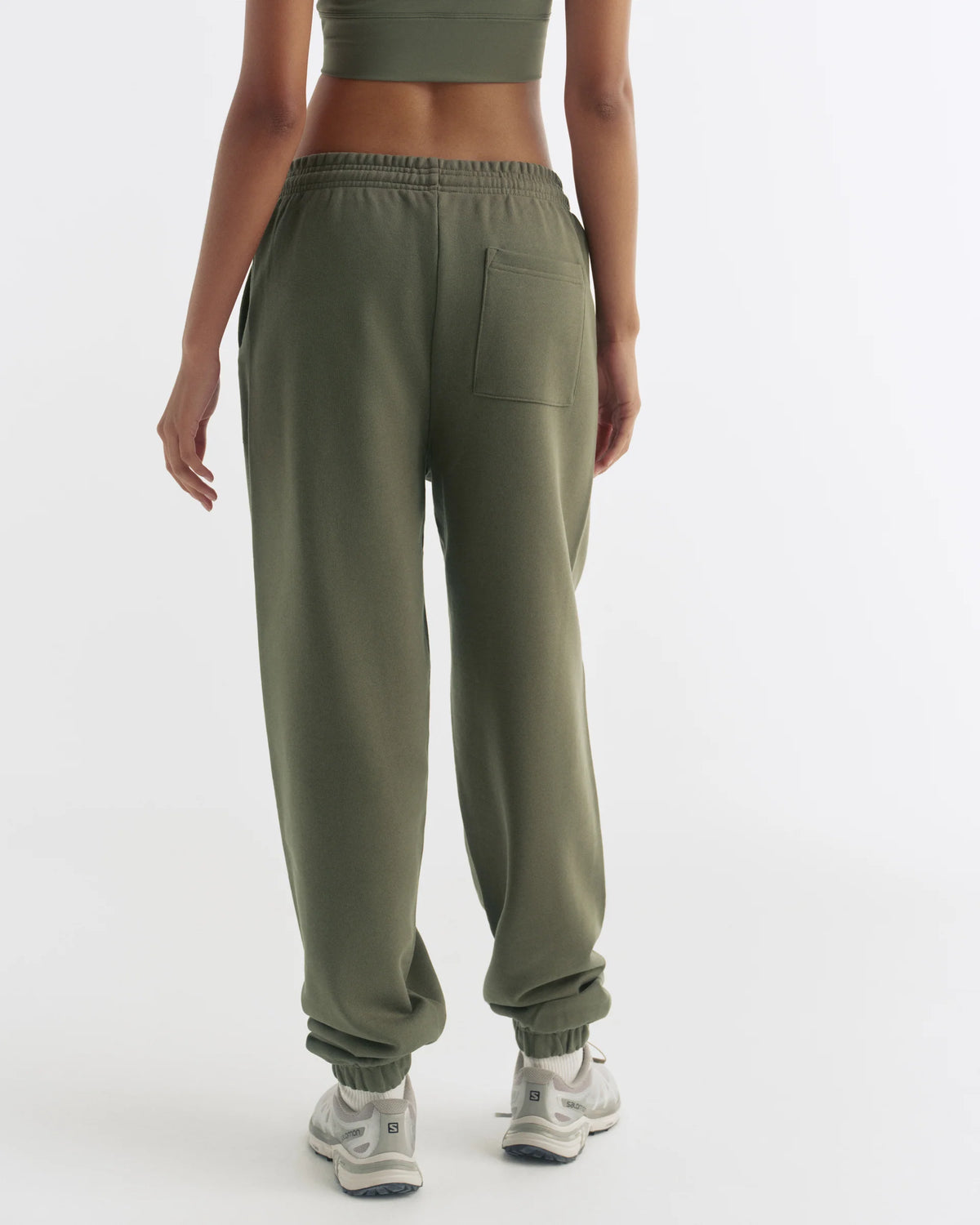Cuffed Sweatpants Olive Green