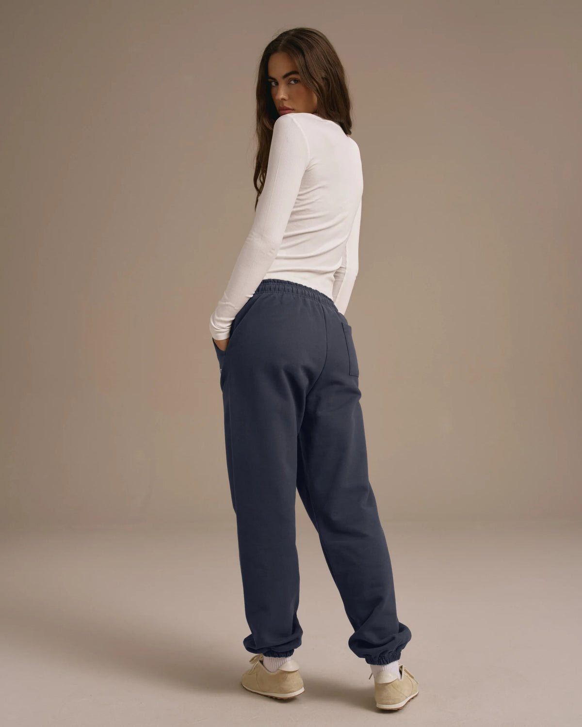 Cuffed Sweatpants - Washed Midnight Blue