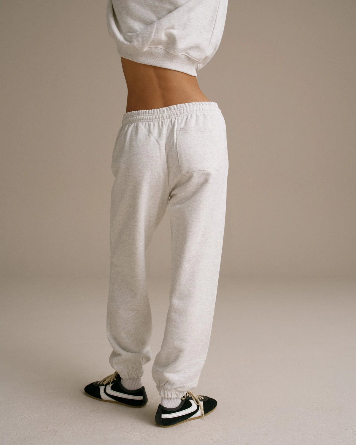 Cuffed Sweatpants Light Grey Melange