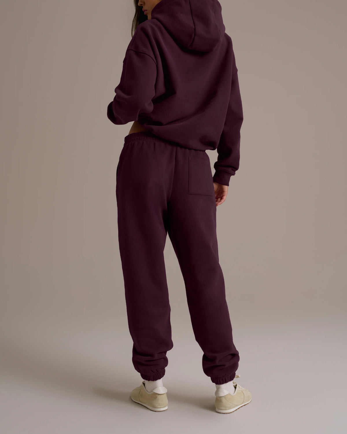 Cuffed Sweatpants Dark Cherry
