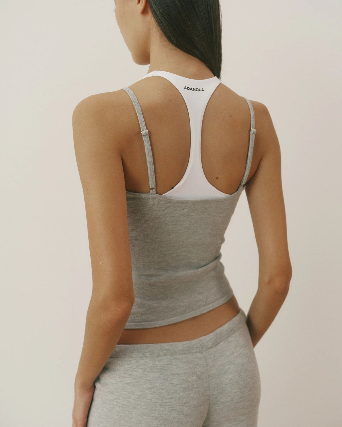 Knit Cami Top - Grey Melange