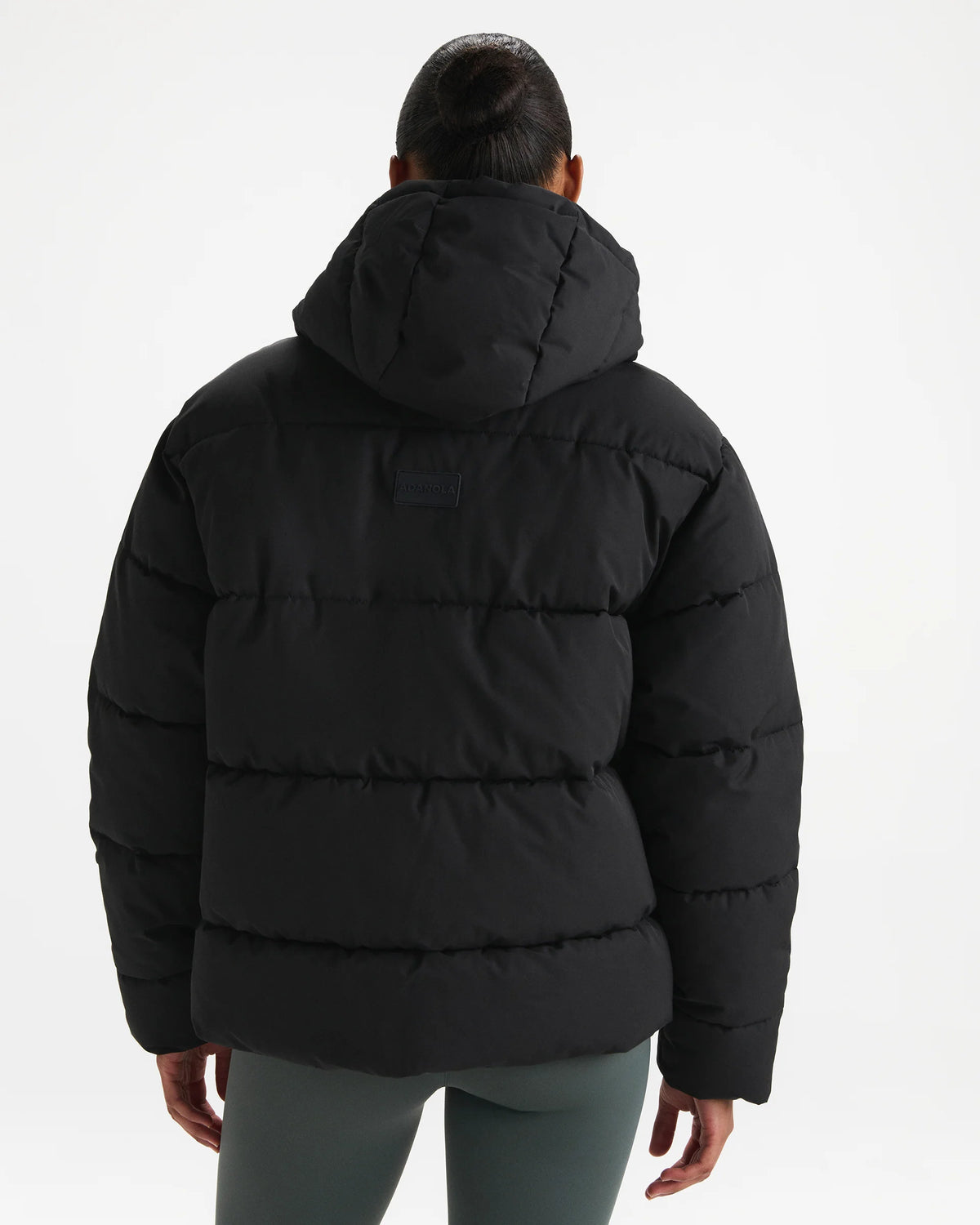 Hooded Puffer Jacket - Black