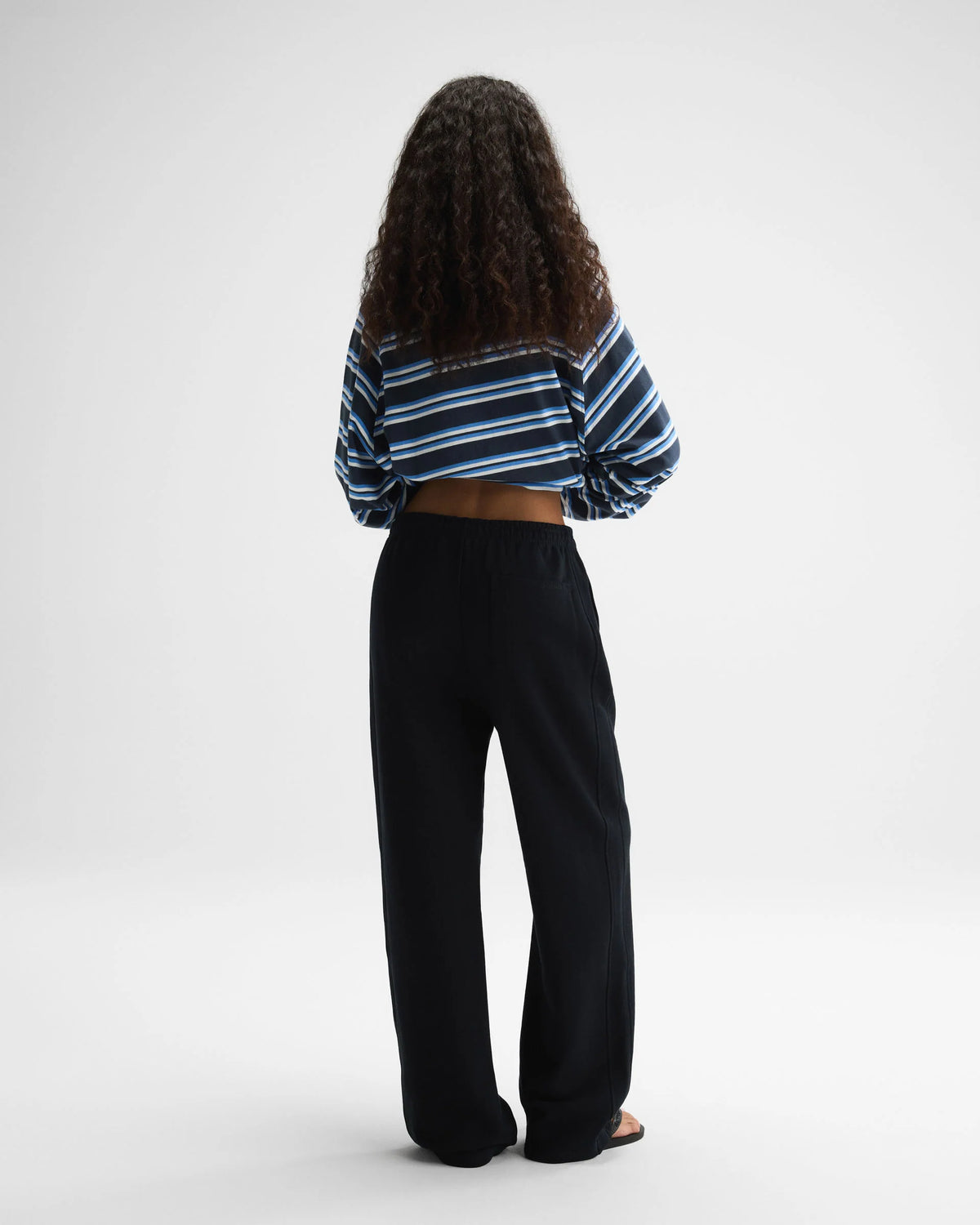Straight Leg Sweatpants Black