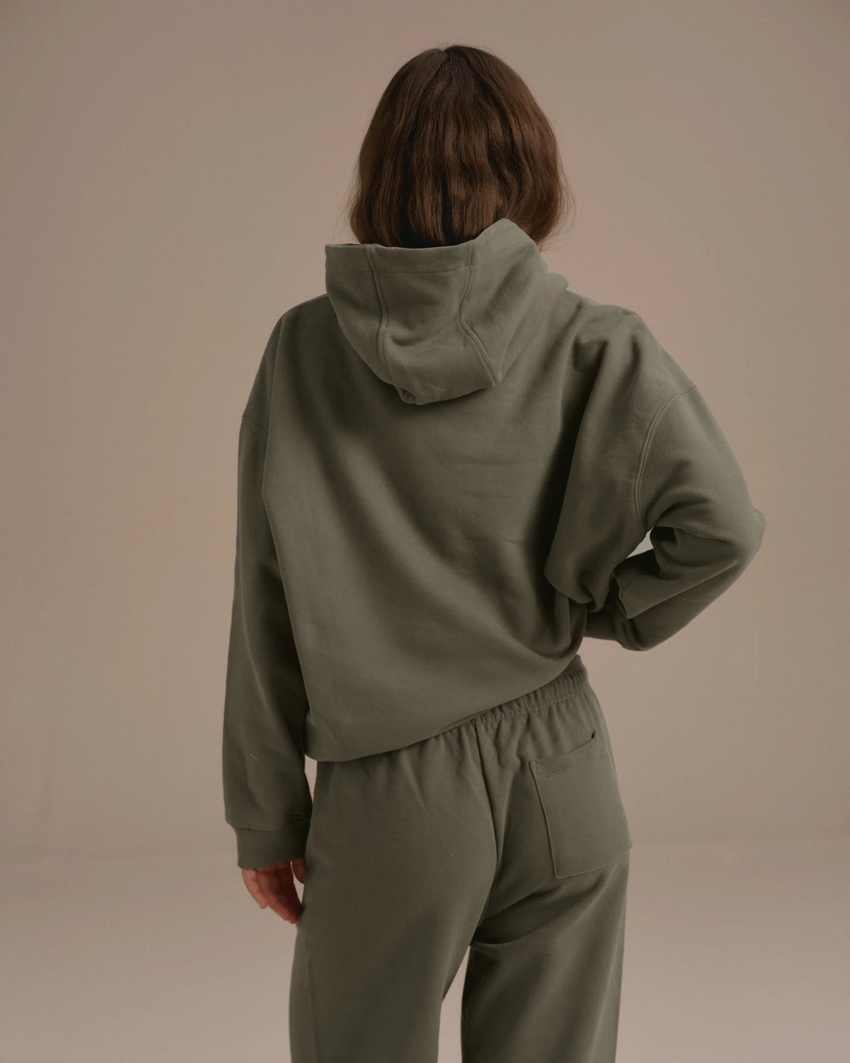 Oversized Hoodie Olive Green