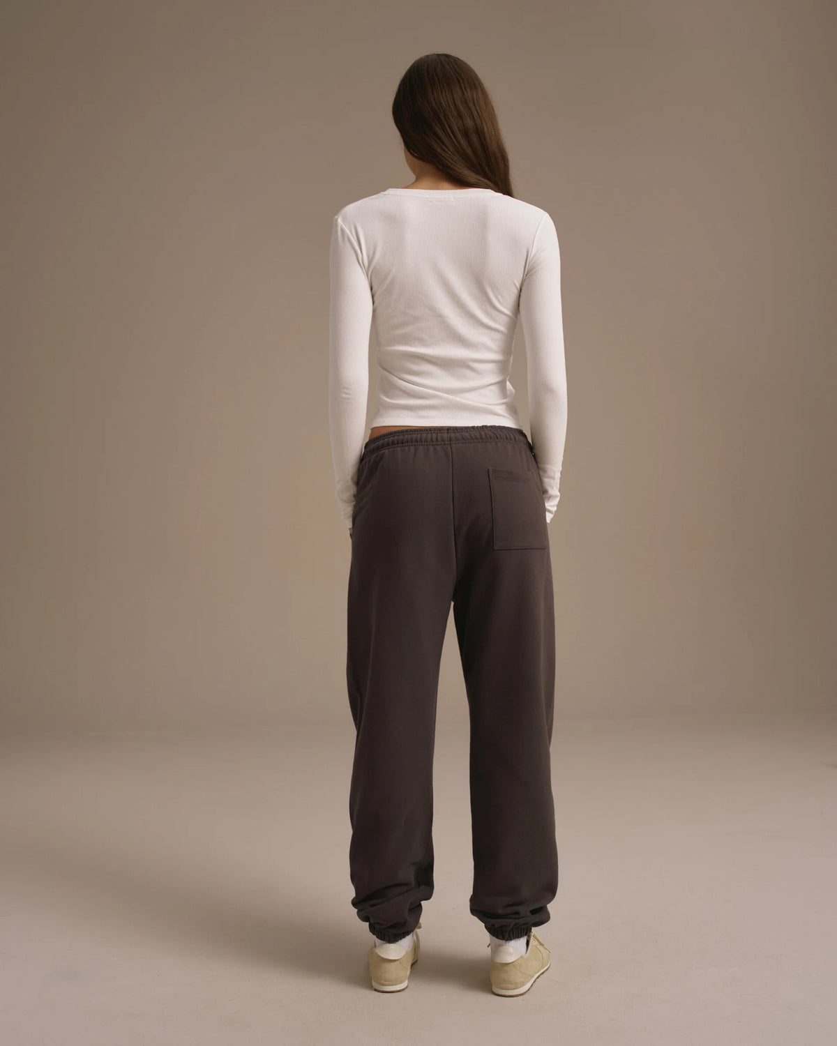 Cuffed Sweatpants - Washed Coffee Bean