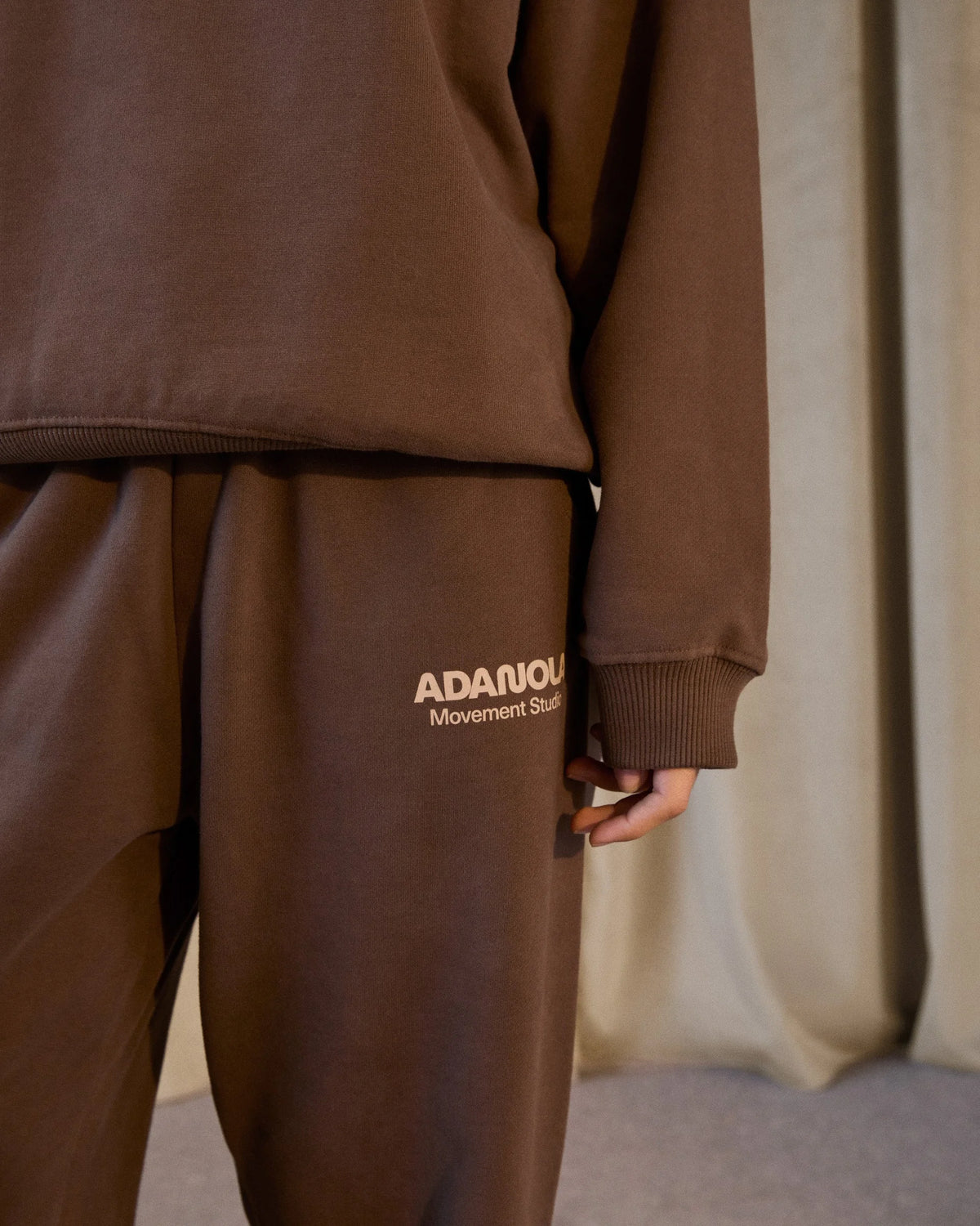 Cuffed Sweatpants Mocha Brown