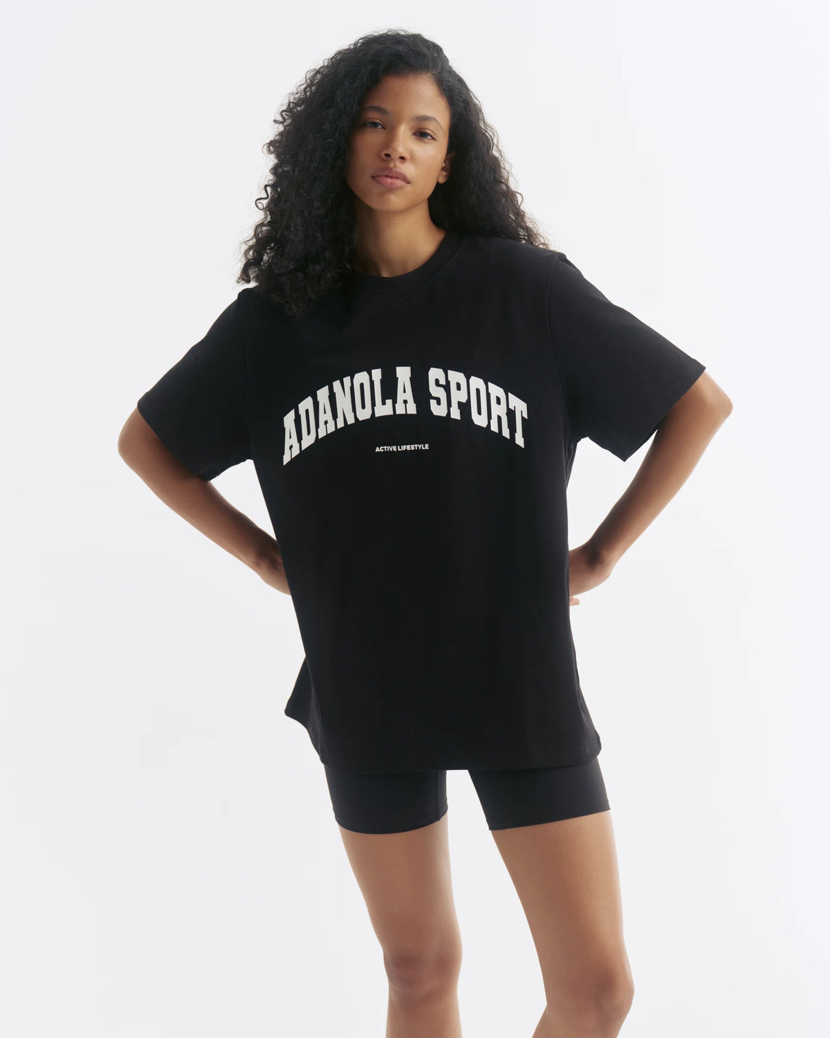 AS Short Sleeve Oversized T-shirt - Black/White