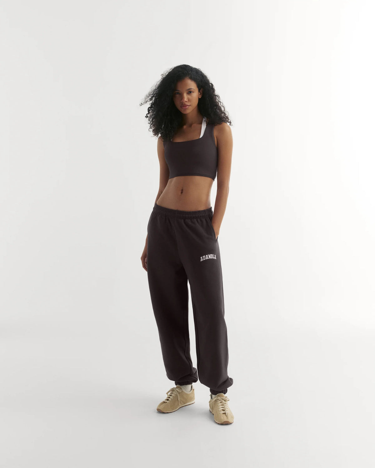 Cuffed Sweatpants Coffee Bean