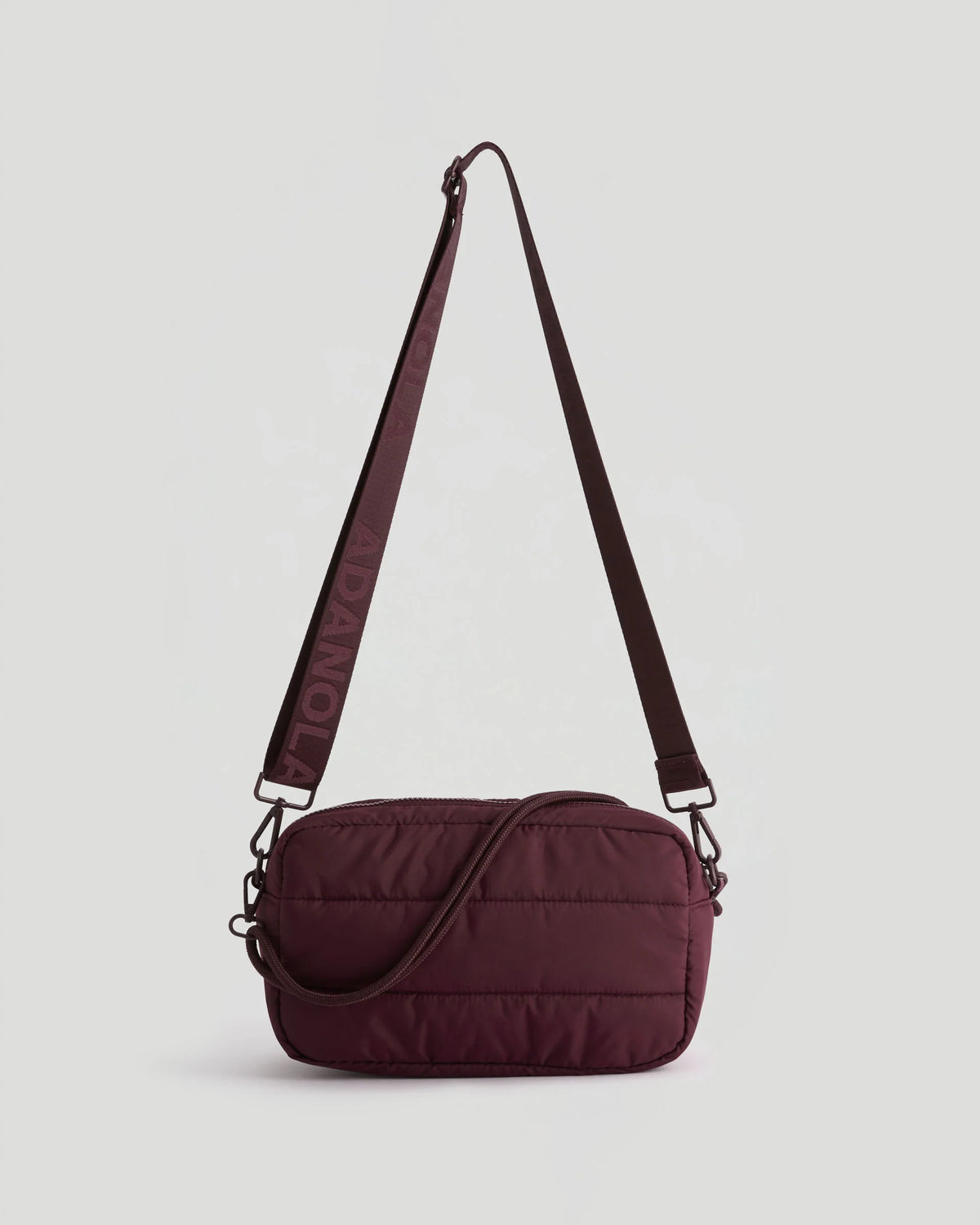 Branded Multi-Strap Bag - Damson Red