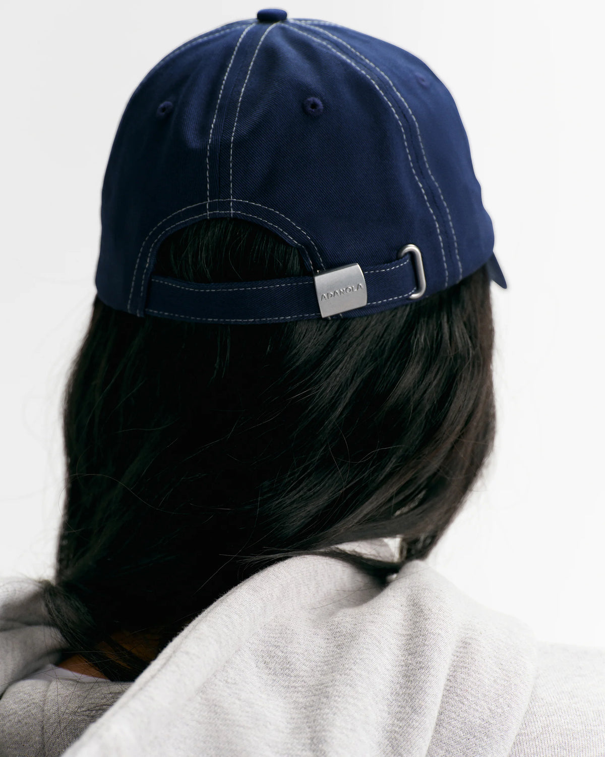 Adanola 93 Contrast Stitch Cap - Navy Blue