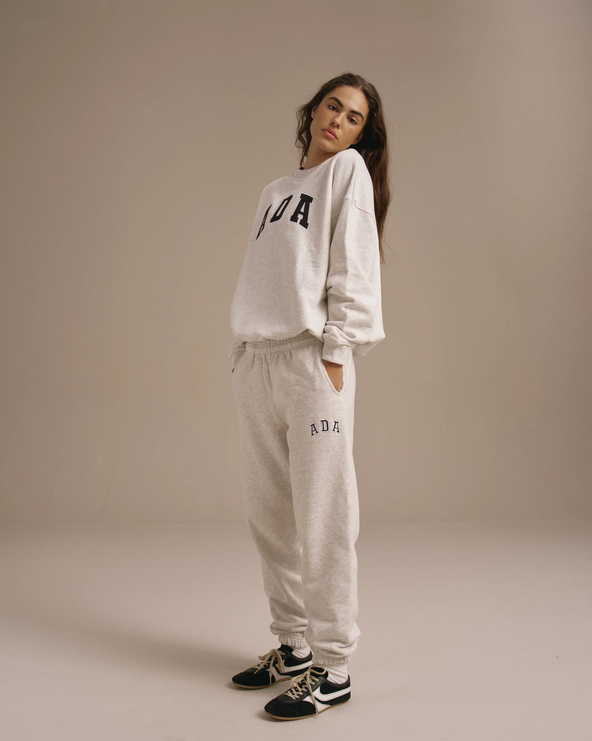 Cuffed Sweatpants Light Grey Melange
