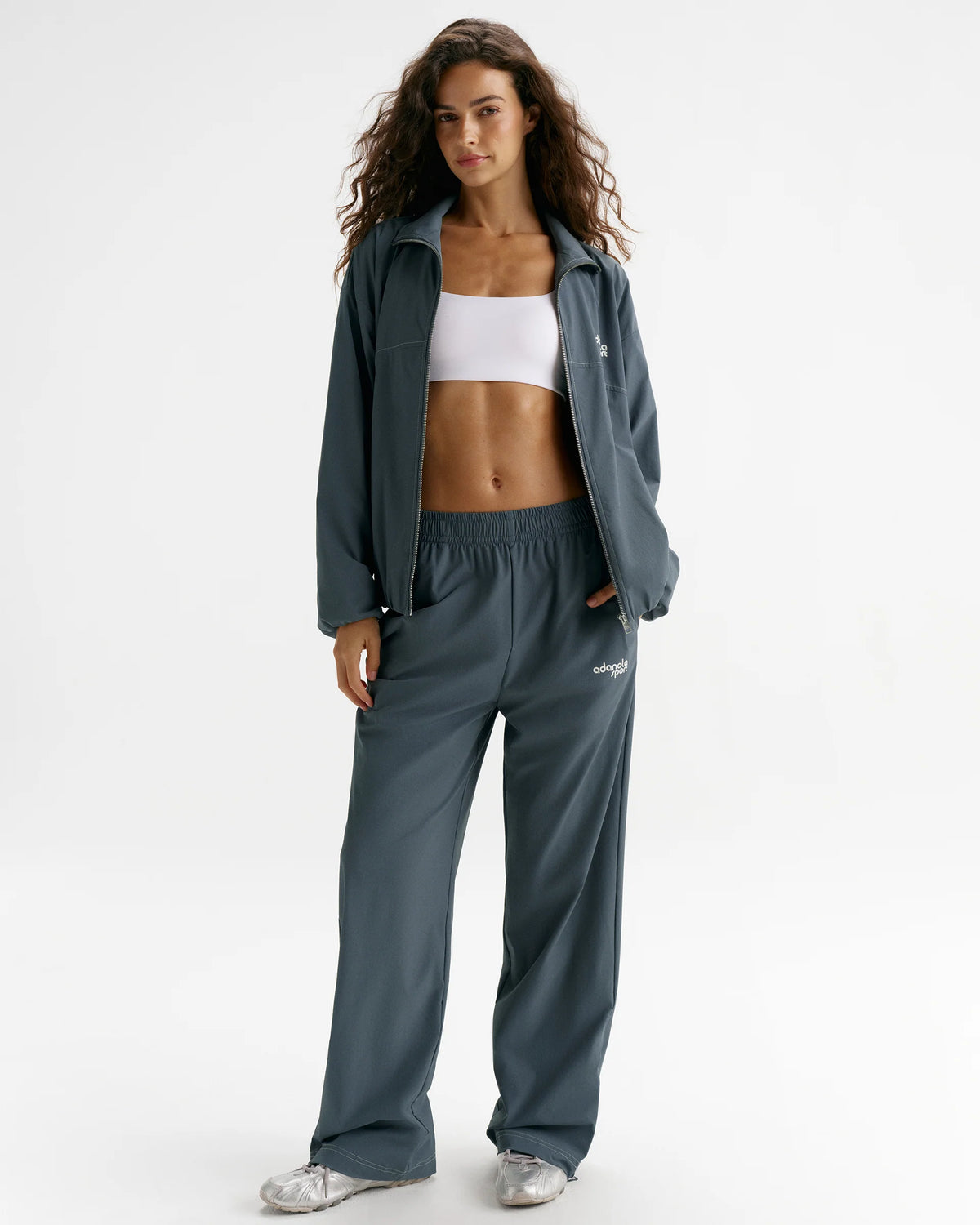 Adanola Sport Top-Stitch Detail Track Pants - Storm Blue