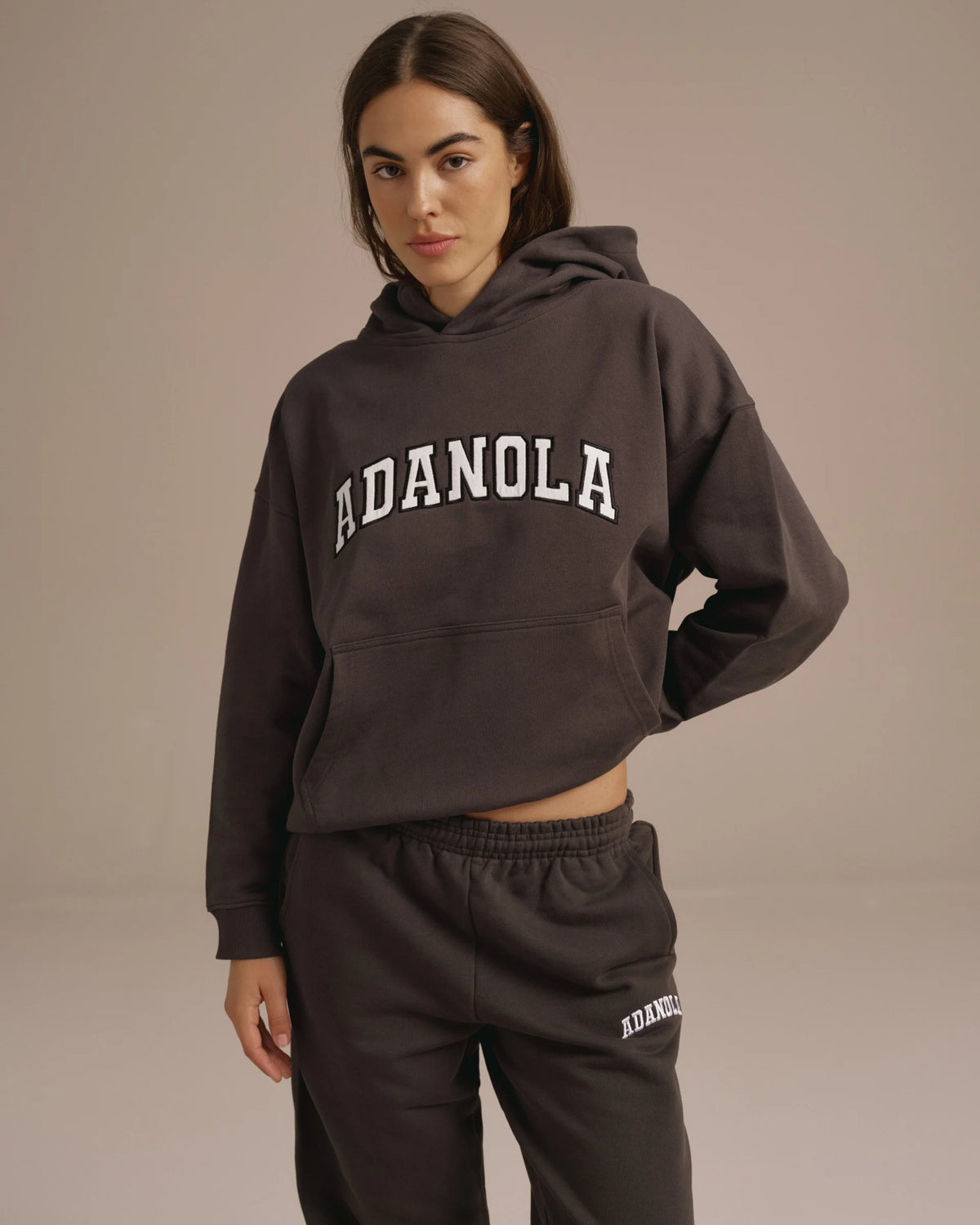 Oversized Hoodie Washed Coffee Bean