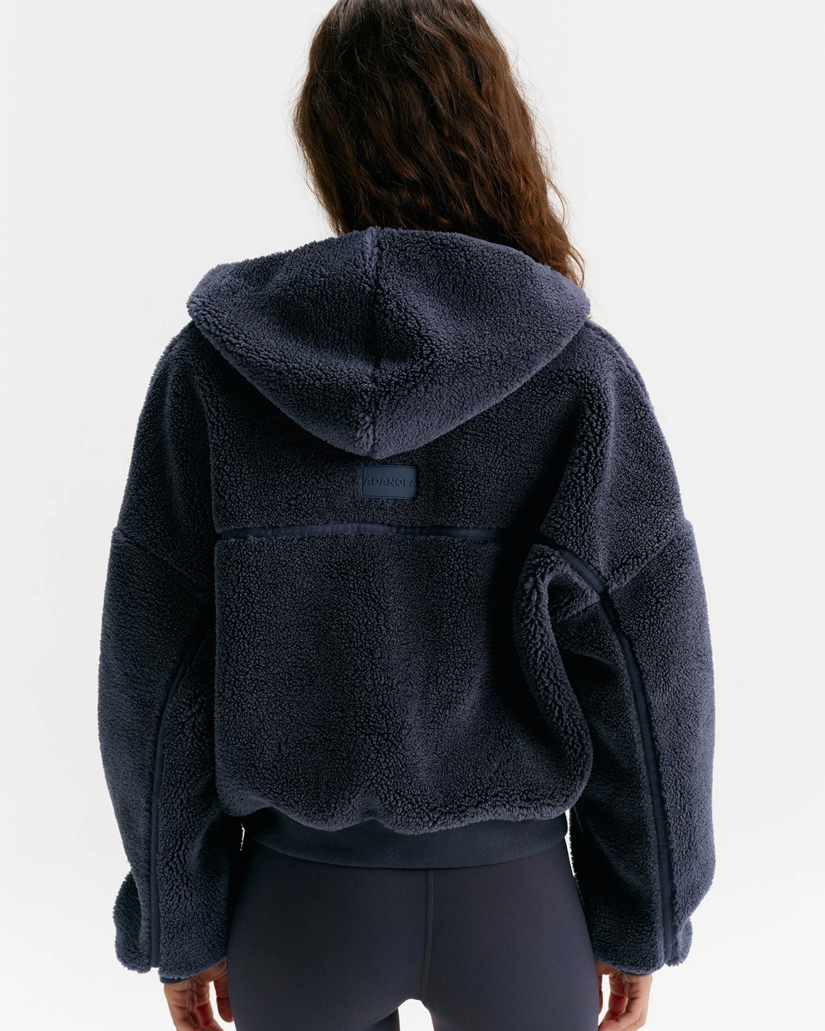 Cropped Hooded Fleece - Midnight Blue