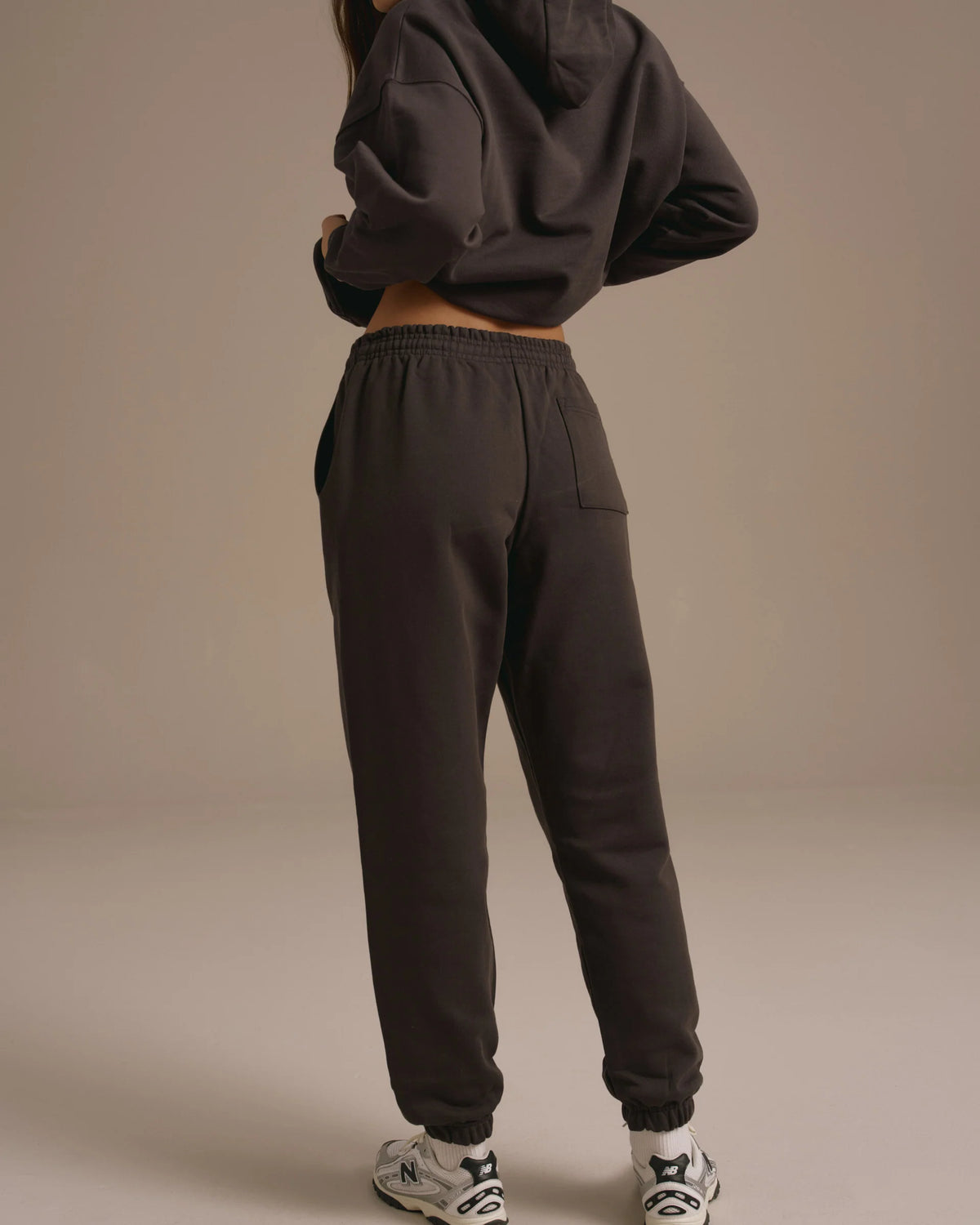 Cuffed Sweatpants Washed Coffee Bean