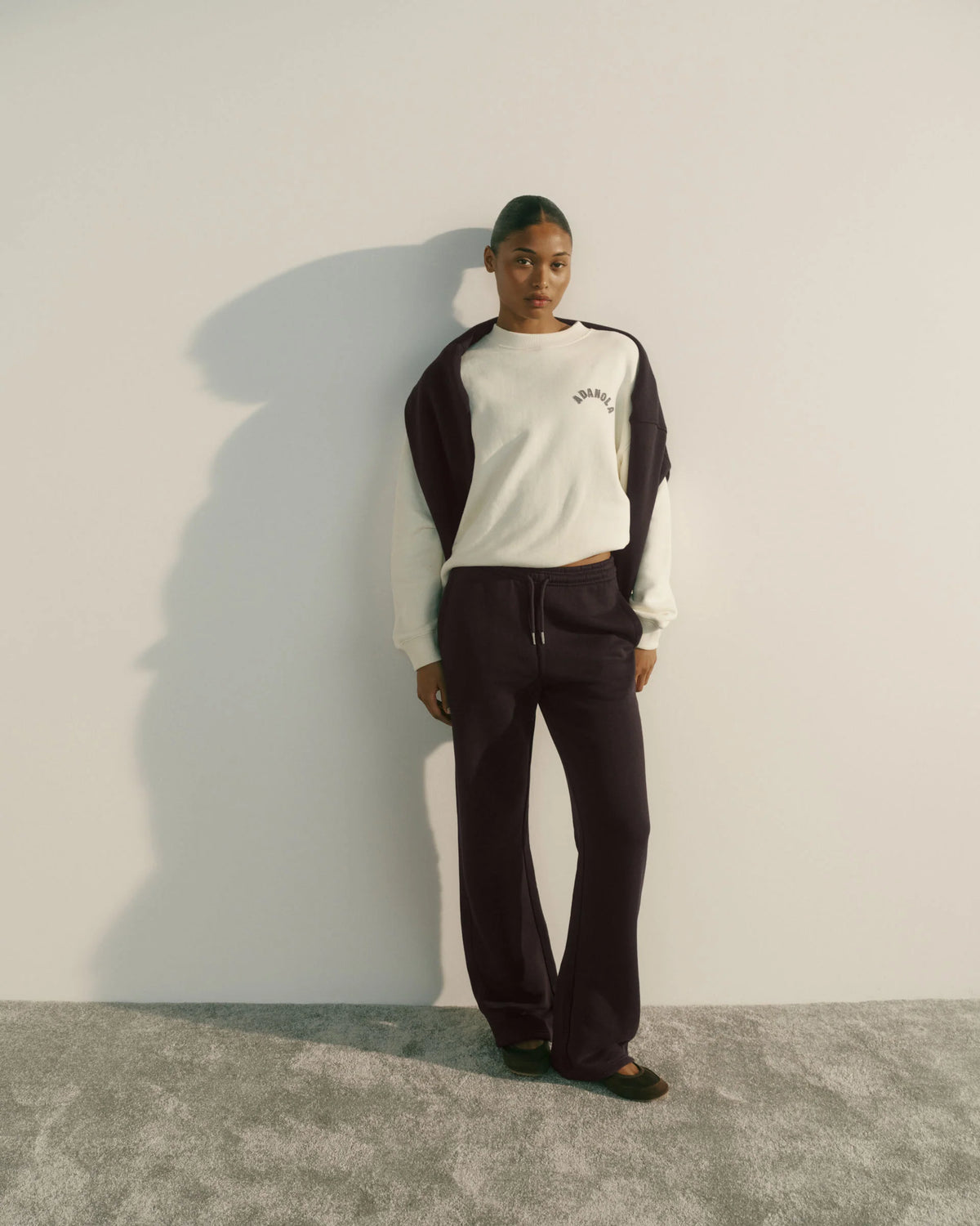Classic Straight Leg Sweatpants Coffee Bean