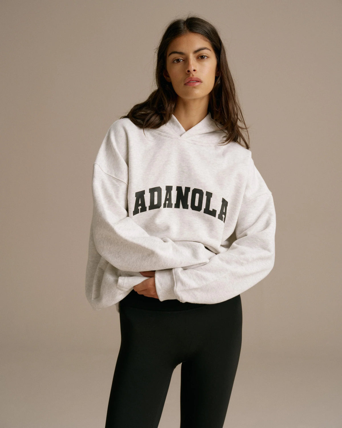 Oversized Hoodie Light Grey Melange