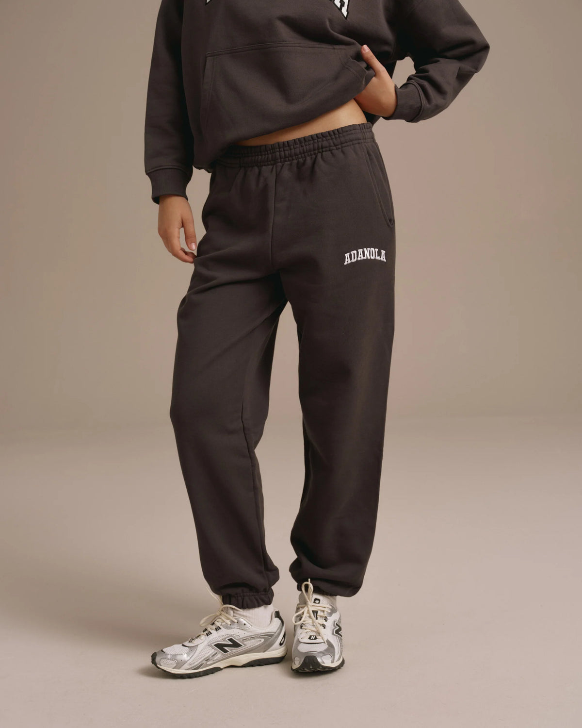 Cuffed Sweatpants Washed Coffee Bean