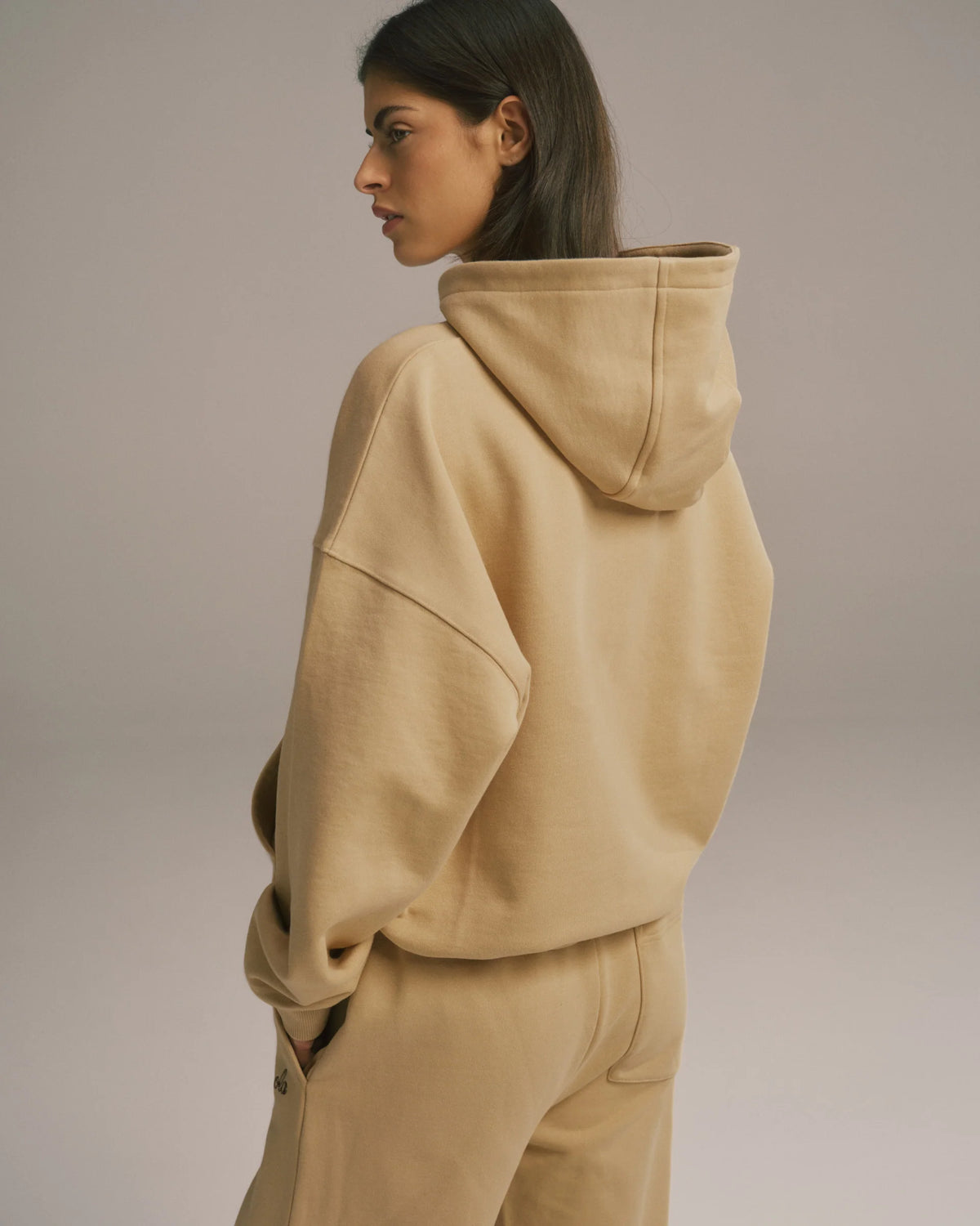 Oversized Hoodie Caramel Beige