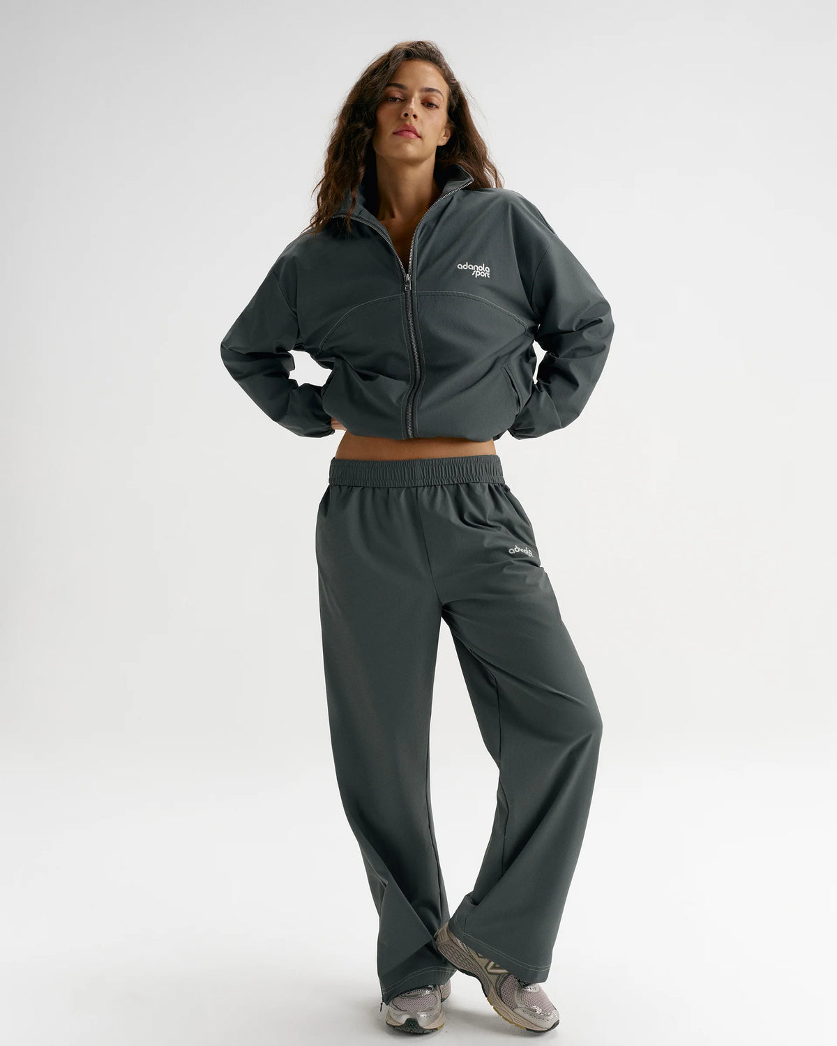 Adanola Sport Top-Stitch Detail Track Pants - Sea Green