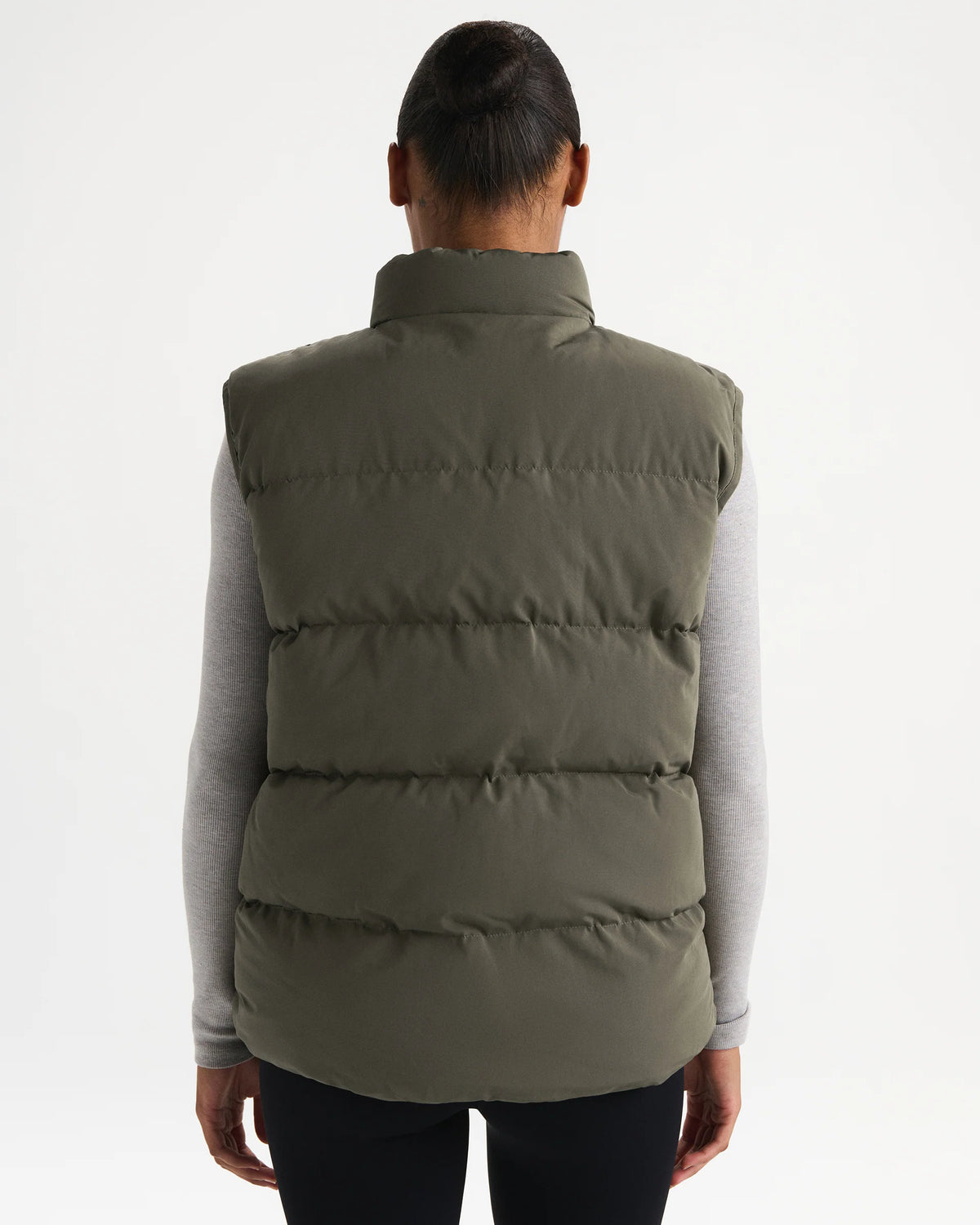Puffer Gilet - Olive Green
