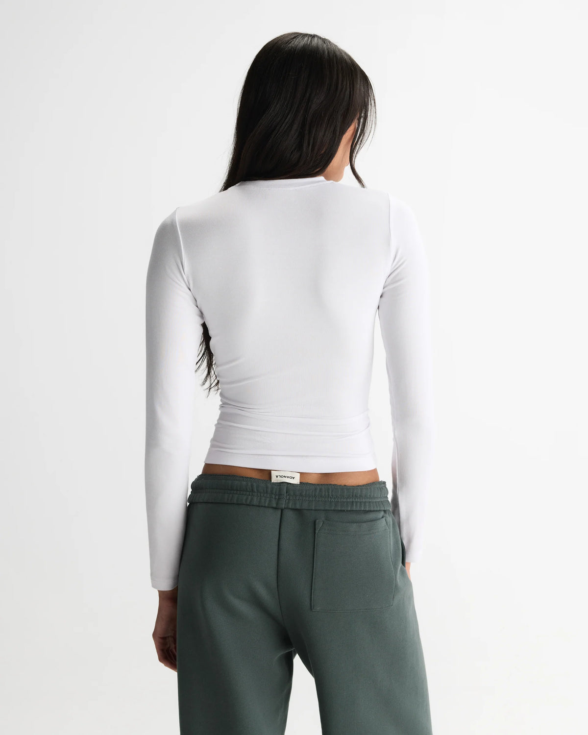 Modal Soft Long Sleeve Top - White