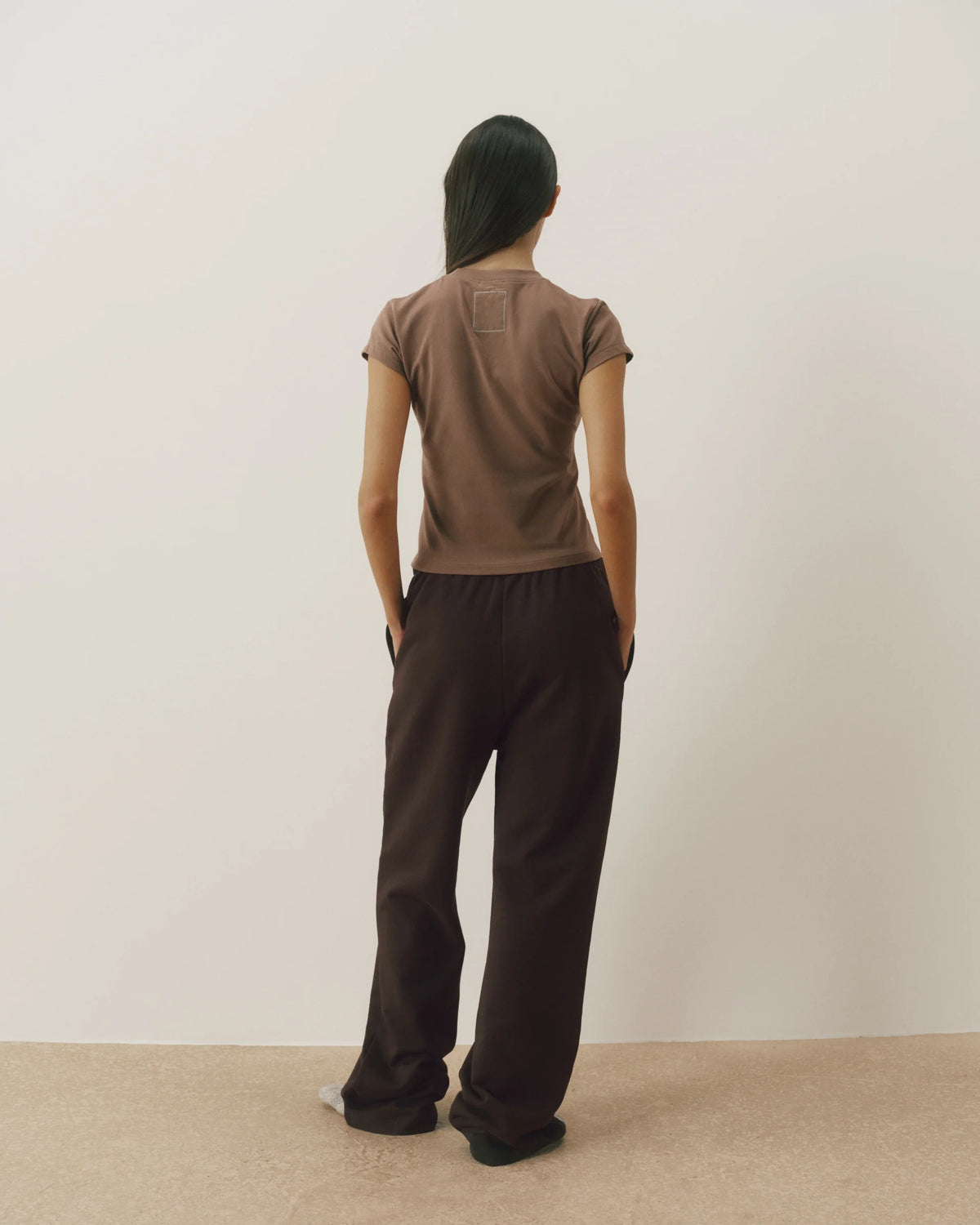 Straight Leg Sweatpants Coffee Bean