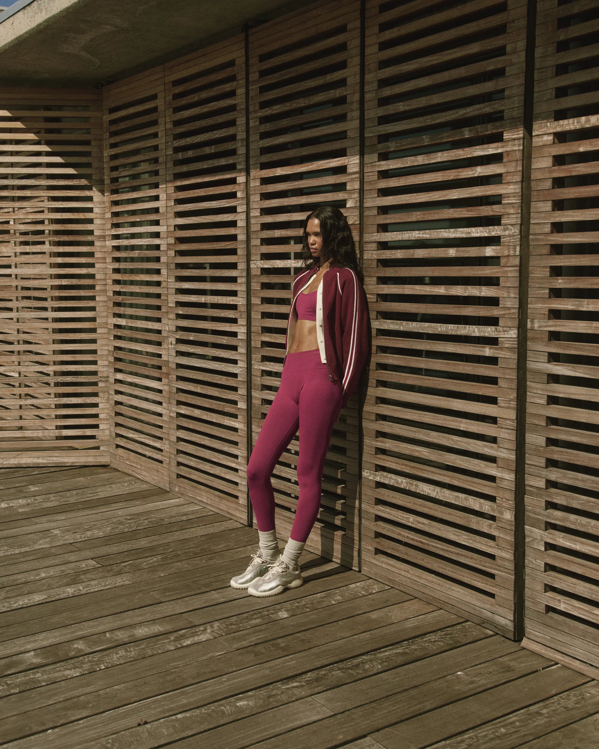 Classic Seamless Leggings - Berry Red