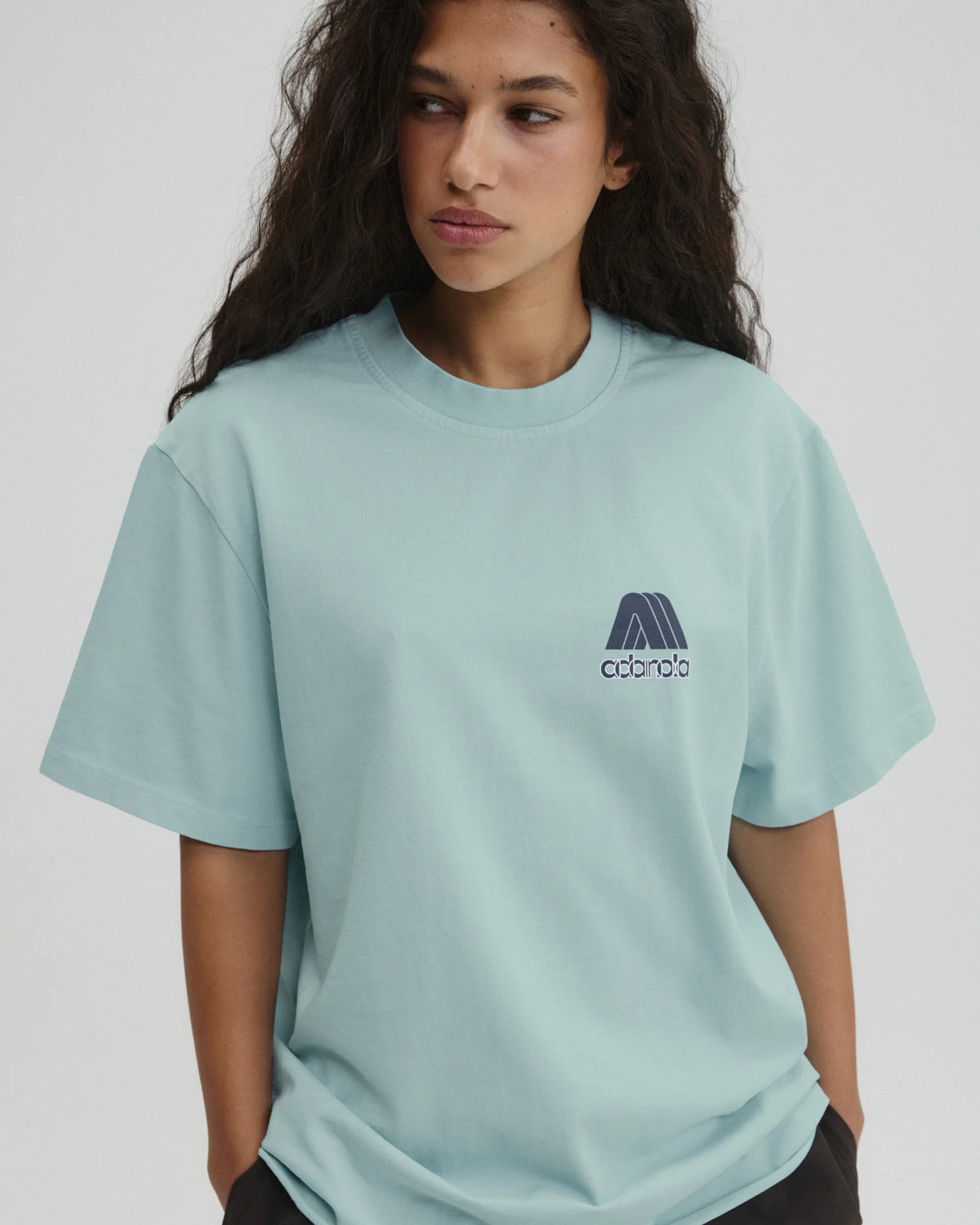 Echo Washed Short Sleeve Oversized T-shirt - Ocean Blue/Midnight Blue